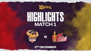 Match Highlights Gujarat Giants vs Telugu Titans  December 2  PKL Season 10 [upl. by Norrek]