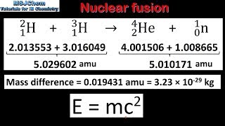 C7 Calculating energy released in nuclear reactions HL [upl. by Onirefes]