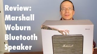 Review Marshall Woburn Bluetooth Speaker [upl. by Ellak]