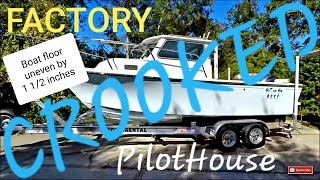 Parker Boat Manufacture Defect Build Crooked Pilot House Boats for Out On The Reef YouTube channel [upl. by Eelrebmyk]