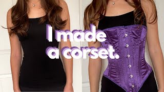 I Made a Victorian Corset  Corset Making Tutorial [upl. by Joceline]