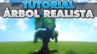 COMO CONSTRUIR UN ÁRBOL REALISTA EN MINECRAFT  TUTORIAL [upl. by Soluk]