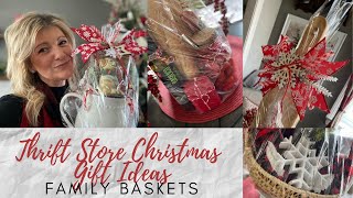 THRIFT STORE CHRISTMAS GIFT IDEASFAMILY BASKETS [upl. by Liponis93]