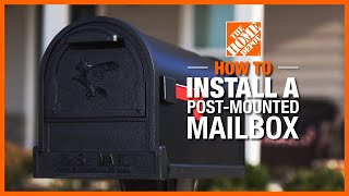 How to Install a Mailbox  The Home Depot [upl. by Davin]