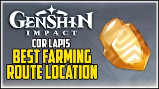 How to Get Cor Lapis  Genshin Impact  Optimal Farming Route [upl. by Jordon]