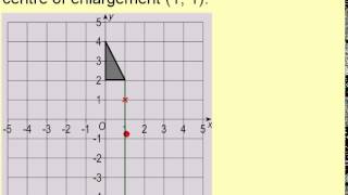 Clip 181 Enlargement by a Negative Scale Factor [upl. by Turner439]