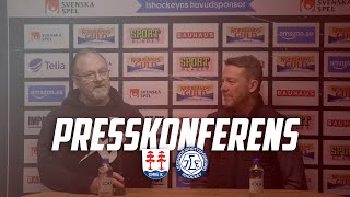 Presskonferens Timrå IK  Leksands IF [upl. by Burkley]