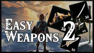 Zelda Breath of the Wild MORE Easy Weapon Locations [upl. by Antonio]