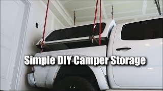 Simple DIY Camper Shell Storage [upl. by Anielram]