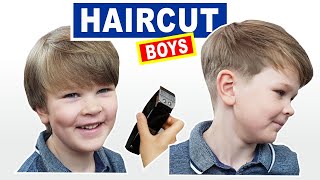 HOME HAIRCUT TUTORIAL  How To Cut Boys Hair With Clippers [upl. by Mathian368]