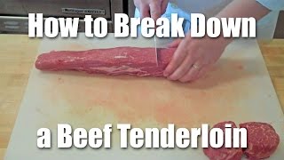 How To Butcher A Beef Tenderloin [upl. by Mickey938]