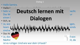 Dialoge A2  B1 Deutsch lernen durch Hören  4 [upl. by Farrand]