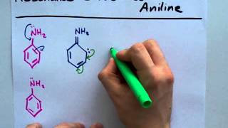 Resonance Structures of Aniline [upl. by Nerval]