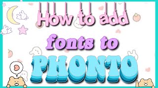 How to add fonts to Phonto I Tutorial I Quick and Easy [upl. by Onirotciv]