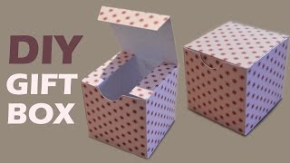 How to Make a Gift Box  DIY Paper Box [upl. by Etiuqal406]