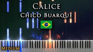 Cálice  Chico Buarque  MEDIUM PIANO Tutorial [upl. by Htebazle]