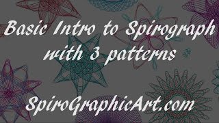 How To Spirograph A Basic Intro [upl. by Thesda]