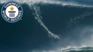 Largest wave surfed  Guinness World Records [upl. by Daahsar]