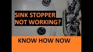 How to Adjust a Bathroom Sink Stopper [upl. by Ainafets522]