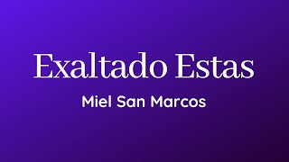 Exaltado Estas  Miel San Marcos [upl. by Alsi]