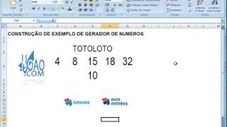 Gerador de números para o euromilhoes e totoloto [upl. by Assenov]
