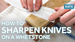 How to Sharpen a Knife on a Whetstone [upl. by Jade]