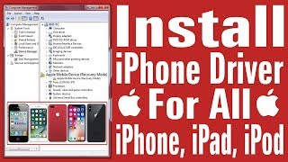 iPhone DRIVER Install For All Apple Driver  All iPhone USB Driver Method [upl. by Bowles]