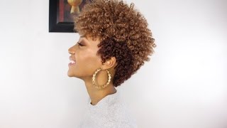 Tapered Cut Hairstyle Using Curlkalon Curls  Install  Cutting Process [upl. by Mraz274]