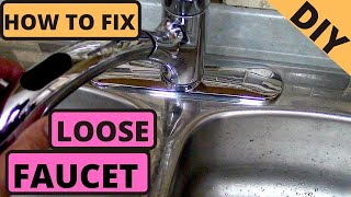 How to fix loose Kitchen Faucet DIY [upl. by Neliac281]