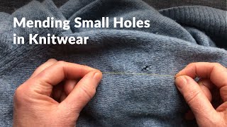 How to mend holes in knitwear [upl. by Llieno52]