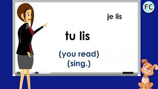 Le Verbe Lire au Présent  To Read Present Tense  French Conjugation [upl. by Aicenert]