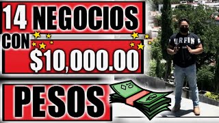 14 NEGOCIOS CON 10 MIL PESOS [upl. by Ramor]