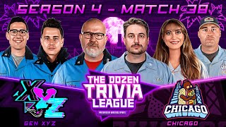 Chicago vs Gen XYZ  Match 38 Season 4  The Dozen Trivia League [upl. by Larina]