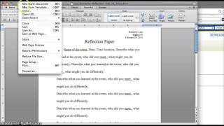 How to write a reflection paper [upl. by Naedan]