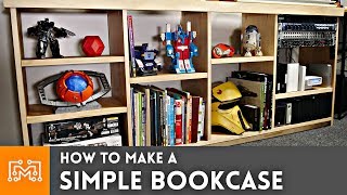 How to Make a Simple Bookcase  I Like To Make Stuff [upl. by Rusticus]