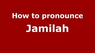 How to pronounce Jamilah Avon Connecticut USAmerican English  PronounceNamescom [upl. by Diaz]