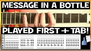 The Police Message In A Bottle Guitar Chords Lesson amp Tab Tutorial [upl. by True537]