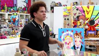 Inside the Artists Studio Romero Britto [upl. by Eimia]