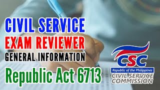 RA 6713 Sample Questions  Civil Service Exam BCLTE Reviewer [upl. by Adnorat153]