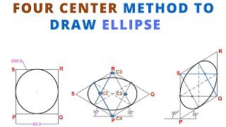 HOW TO DRAW THE ISOMETRIC VIEW OF CIRCLE ELLIPSE IN ISOMETRIC PROJECTION [upl. by Dedie]