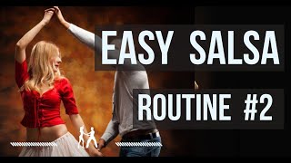 Easy Salsa Dancing for beginners ❤️ Routine 2 [upl. by Tallou]