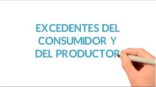 Excedentes del Consumidor y del Productor [upl. by Narual]