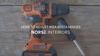 How to Adjust IKEA Besta Hinges [upl. by Drawoh]