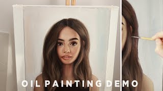 How To Paint Hair  Oil Painting Demonstration [upl. by Yasnil]