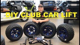 DIY 6quot Double AArm Lift Kit Install On Club Car DS [upl. by Harmonia]