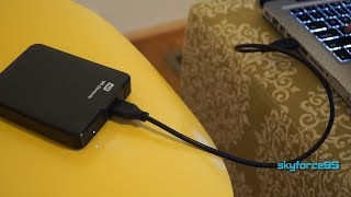 WD Elements External Hard Drive Unboxing amp Review [upl. by Nonregla]