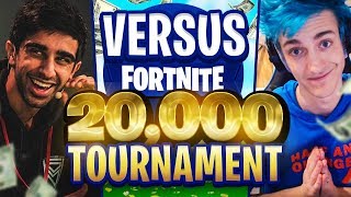 VIKKSTAR amp TINNY vs NINJA amp DRLUPO in Fortnite 20000 TOURNAMENT [upl. by Obidiah]