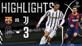 Barcelona 03 Juventus  Ronaldo amp McKennie Seal Top spot in Camp Nou  Champions League Highlights [upl. by Reynolds]