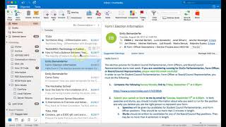 Email Outlook  Reply Reply All [upl. by Aileno]