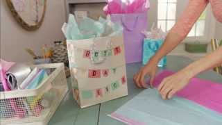 Giftology How to Fill a Gift Bag with Tissue [upl. by Femmine]